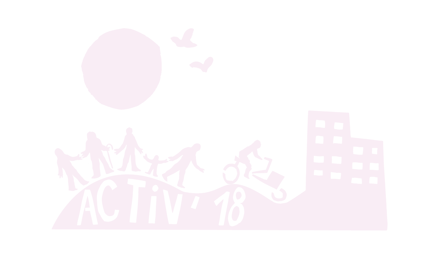 Grand logo blanc d'Activ'18