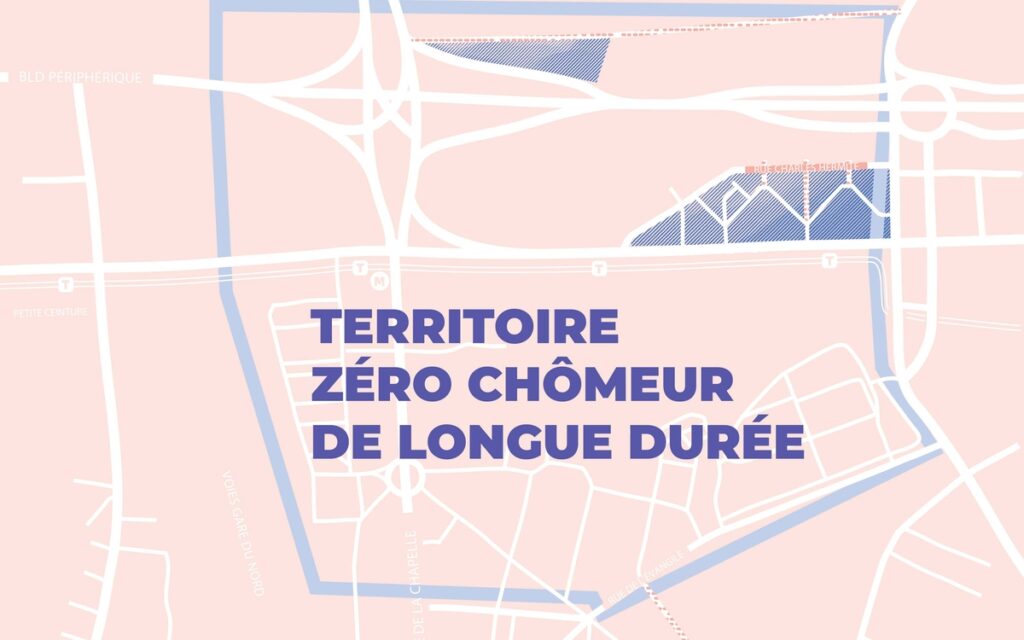 Carte mobilisation Territoires Zéro Chômeur de Longue Durée dans le 18e arrondissement de Paris